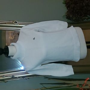 Ralph Lauren, girls turtle neck sweater, white, size M